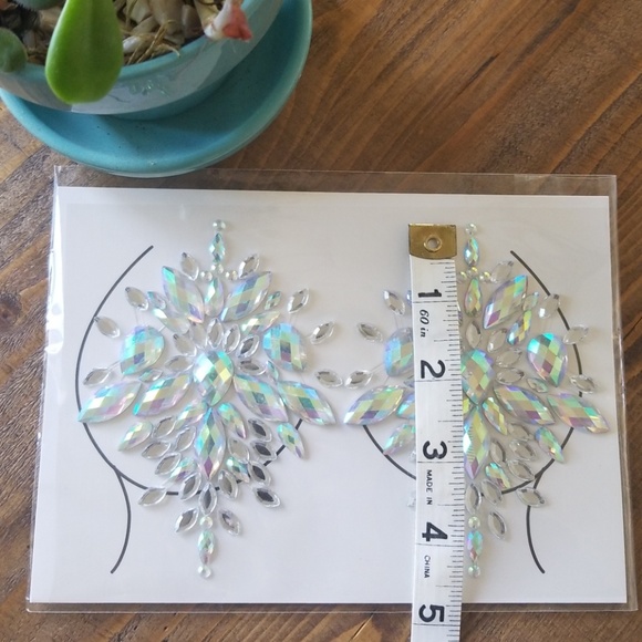 🐳7 for $20 Breast Jewels Stickers Nipple Reusable - Picture 7 of 7